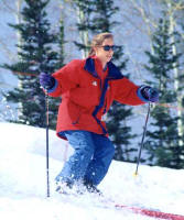 Judy skiing